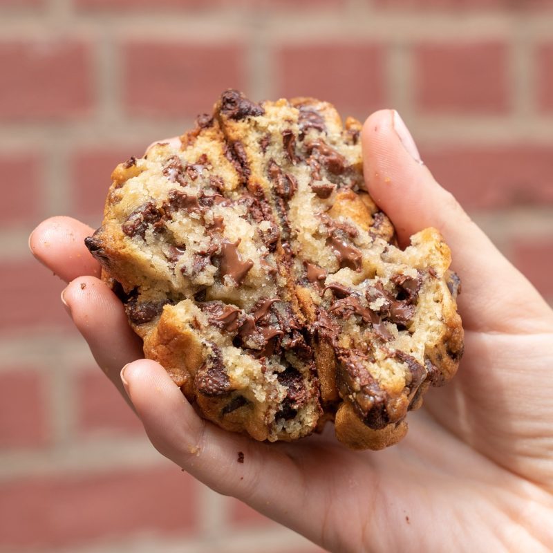 box of chocolate chip deluxe cookies funny face bakery 161796