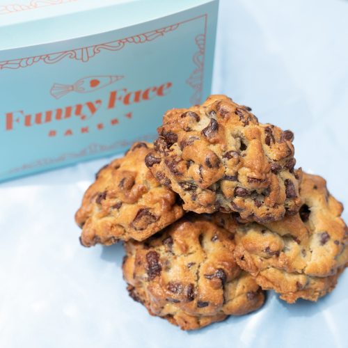 chocolate chip deluxe cookies funny face bakery 478560